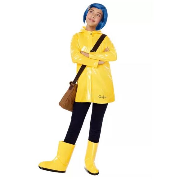 Spirit Halloween Coraline Jones Costume Childs Medium 8-10 NEW - Picture 1 of 7
